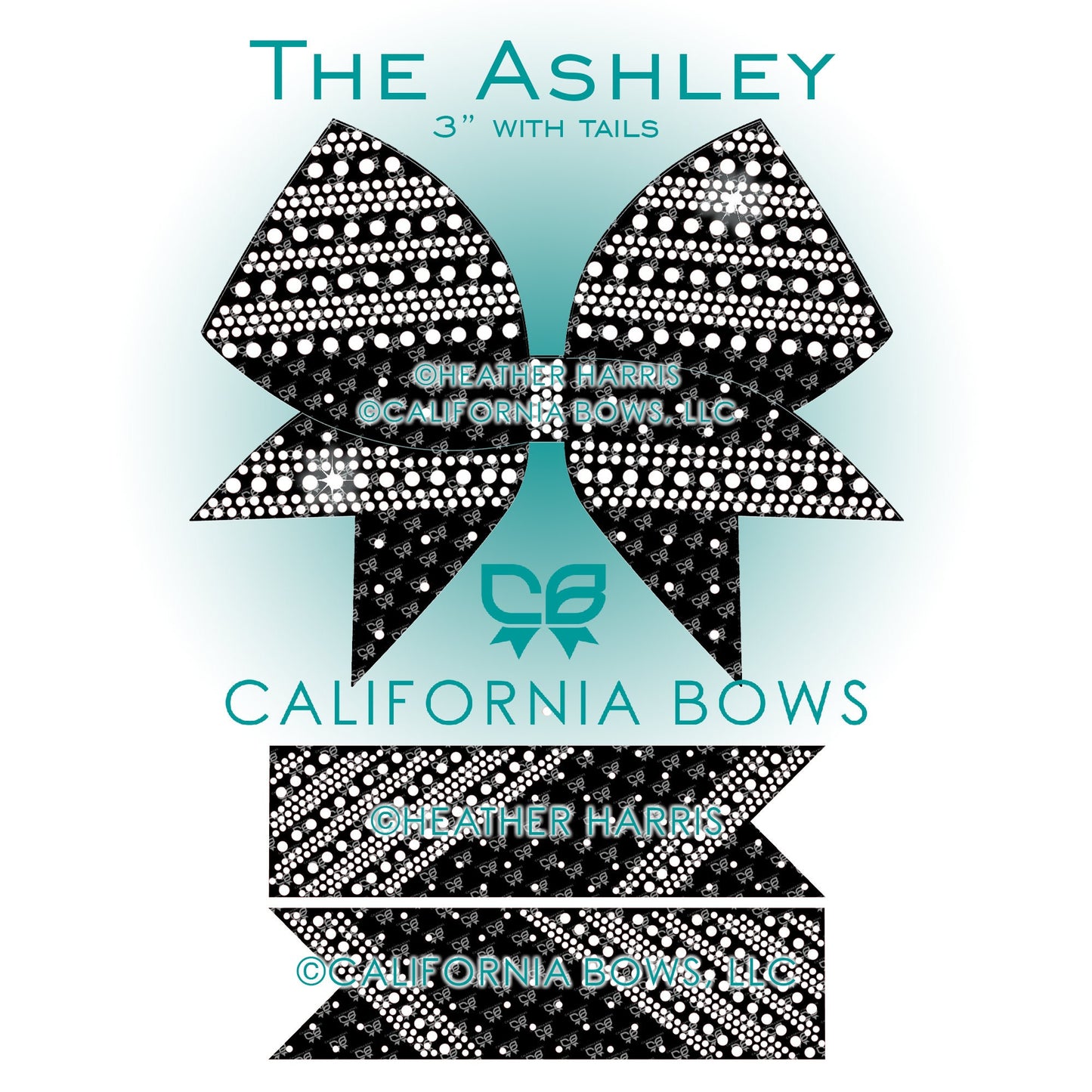Ashley 3" Bow Rhinestone Template Download