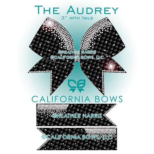 Audrey 3" Bow Rhinestone Template Download