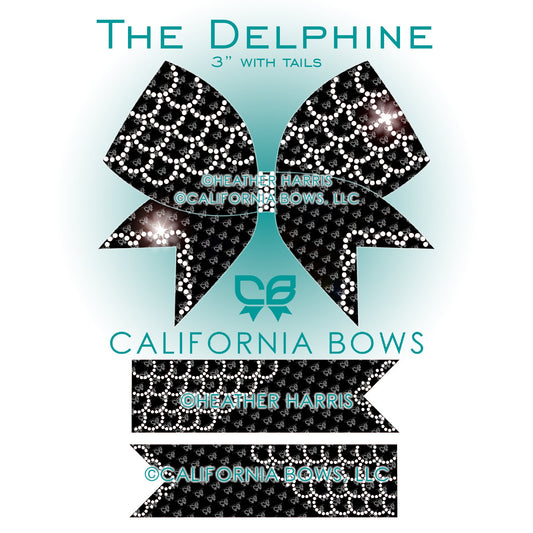 Delphine 3" Bow Rhinestone Template Download
