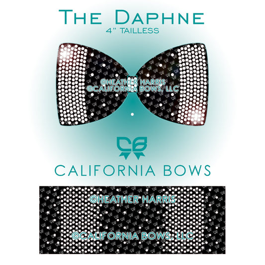 Daphne 4" Tailless Bow Rhinestone Template Download