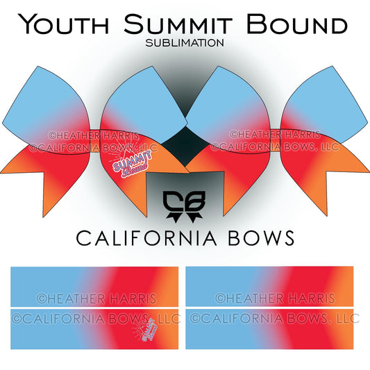 Youth Summit Bound Cheer Bow Design Sublimation Download PNG