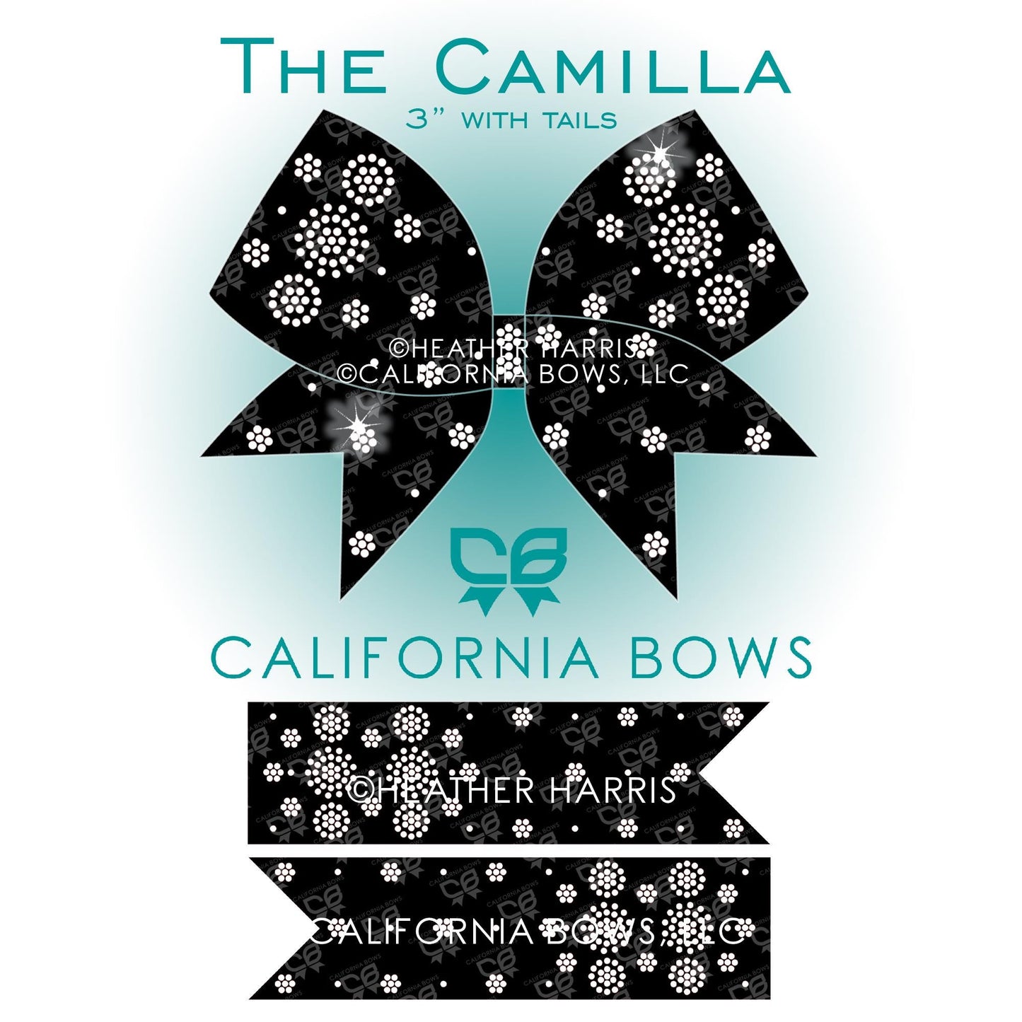 Camilla 3" Bow Rhinestone Template Download