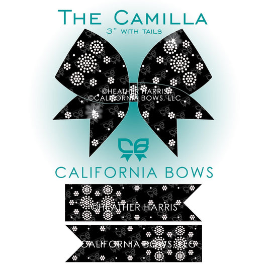 Camilla 3" Bow Rhinestone Template Download