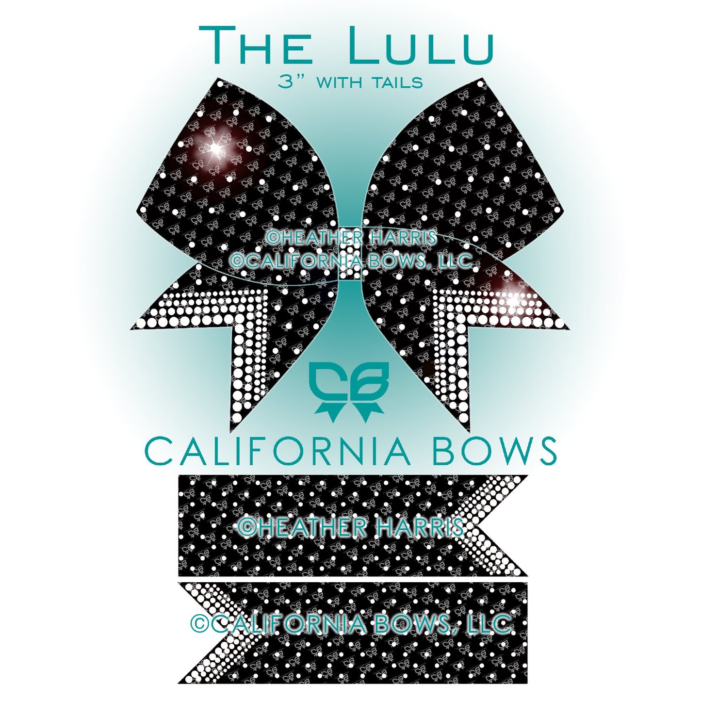 Lulu 3" Bow Rhinestone Template Download