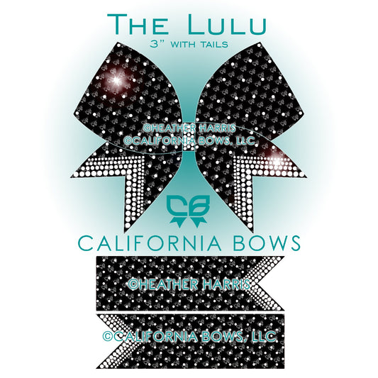 Lulu 3" Bow Rhinestone Template Download