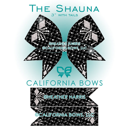 Shauna 3" Bow Rhinestone Template Download