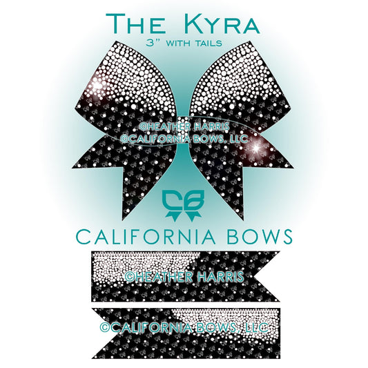Kyra 3" Bow Rhinestone Template Download