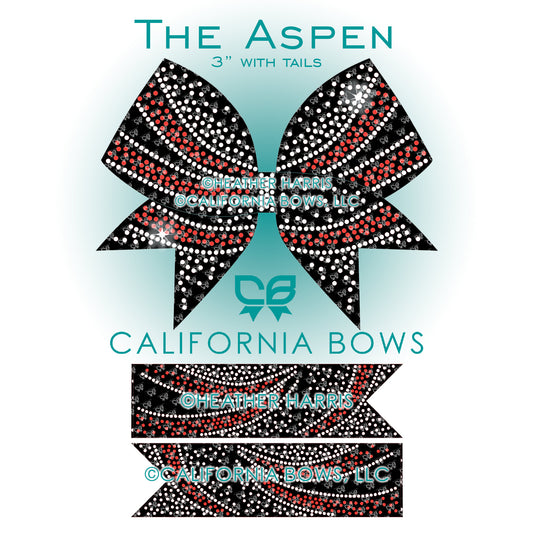 Aspen 3" Bow Rhinestone Template Download