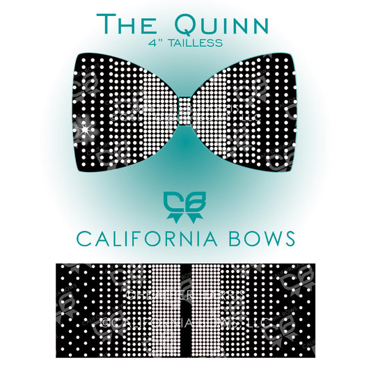 Quinn 4" Tailless Bow Rhinestone Template Download