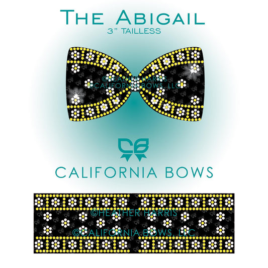 Abigail 3"Tailless Bow Rhinestone Template Download
