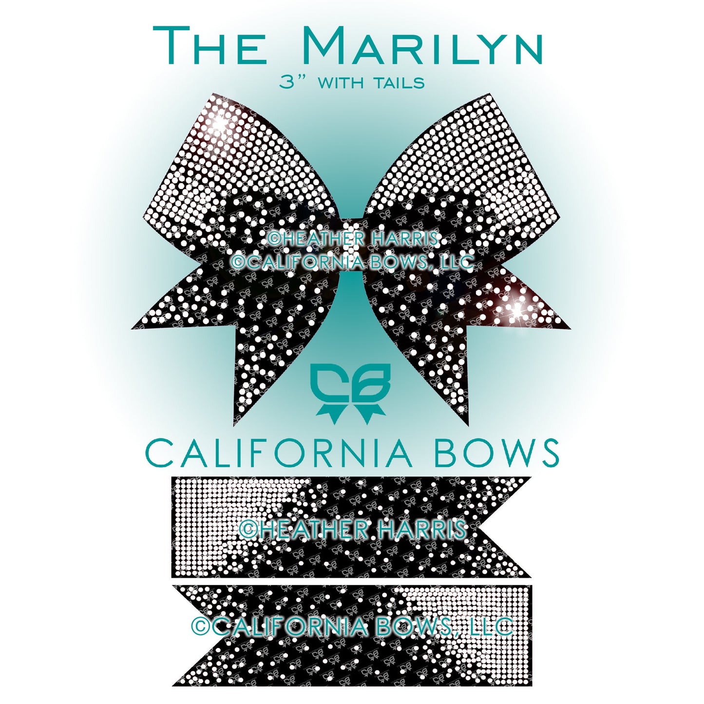 Marilyn 3" Bow Rhinestone Template Download