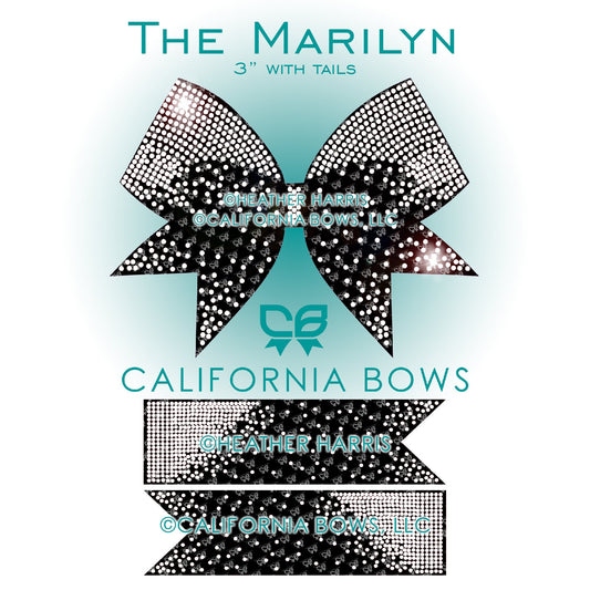 Marilyn 3" Bow Rhinestone Template Download
