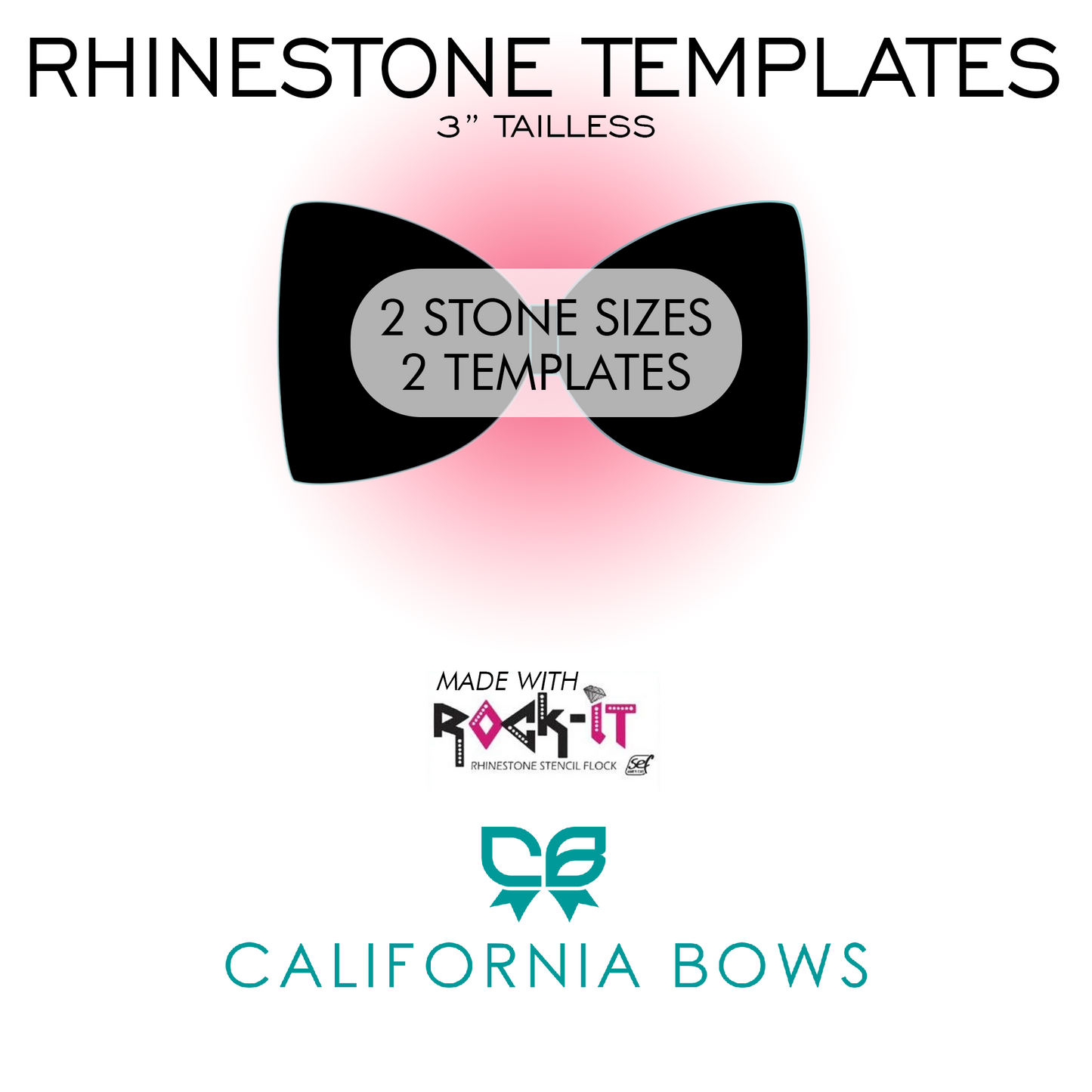 3" TAILLESS TEMPLATE    (2 SIZE STONES)