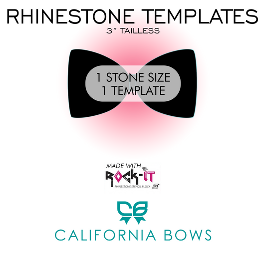 3" TAILLESS TEMPLATE    (1 SIZE STONE)