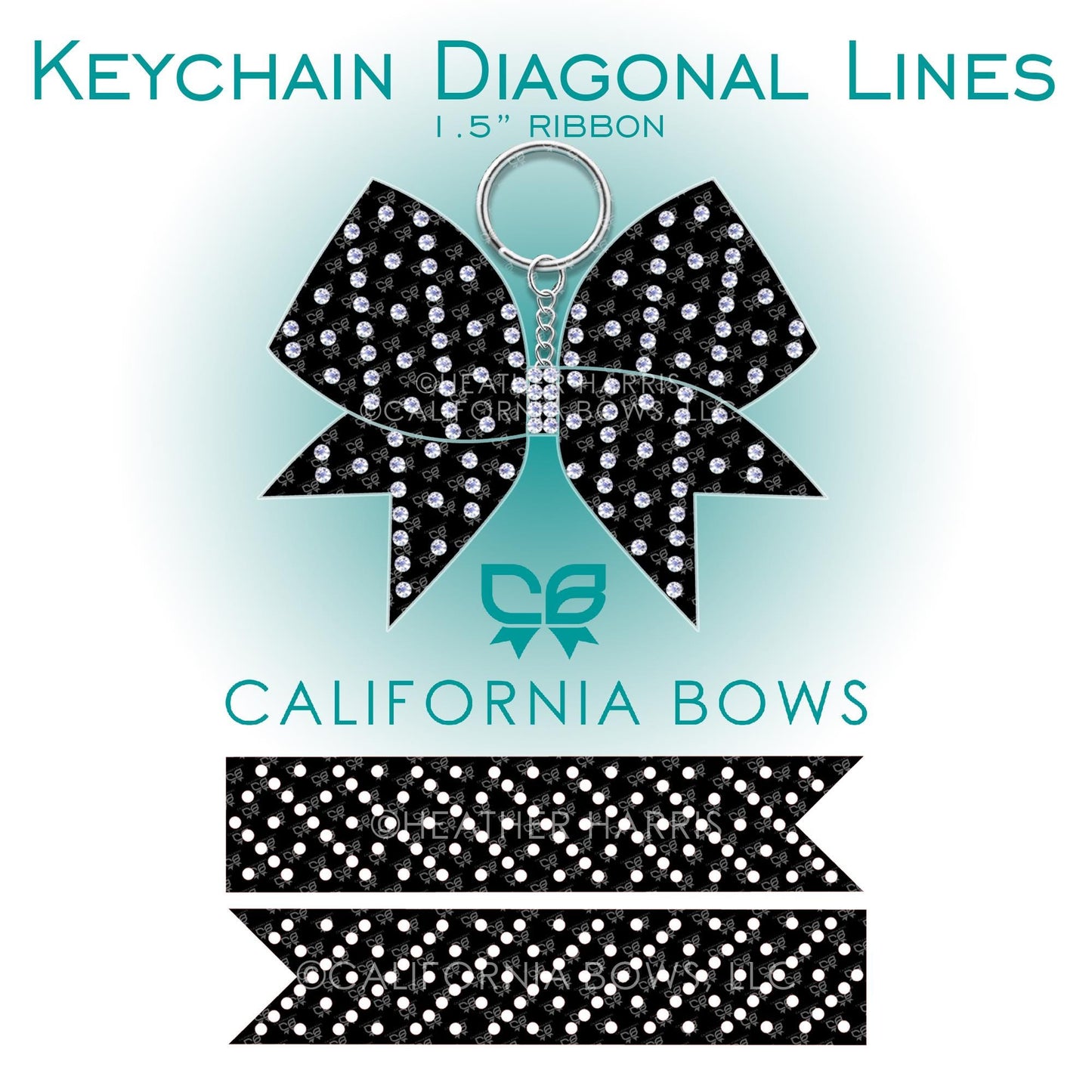 Keychain Bow Rhinestone Template