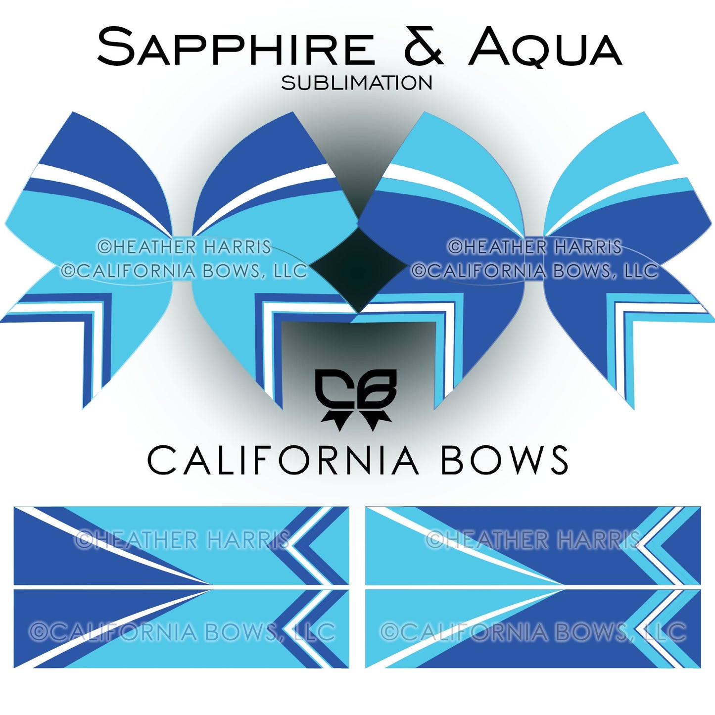 Sapphire & Aqua Sublimation Athletic Combo Pack Download PNG