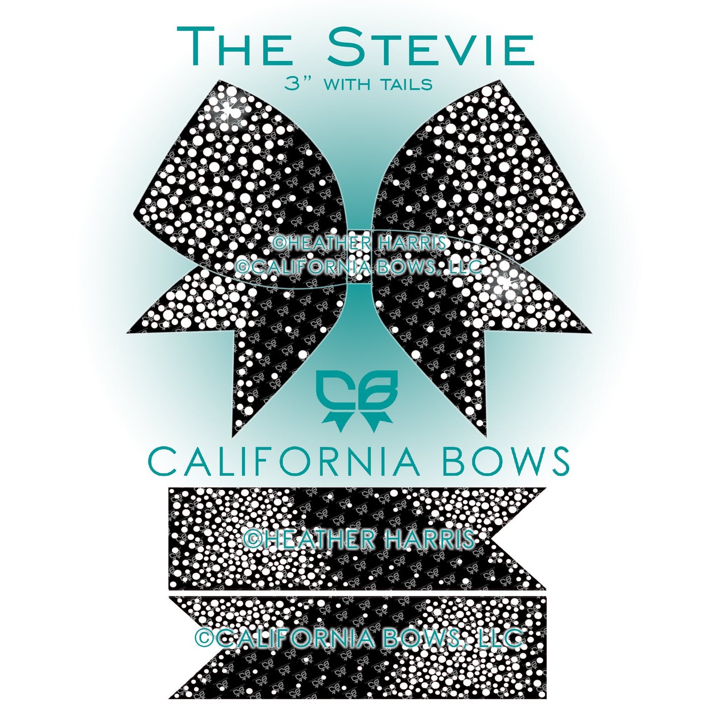 Stevie 3" Bow Rhinestone Template Download