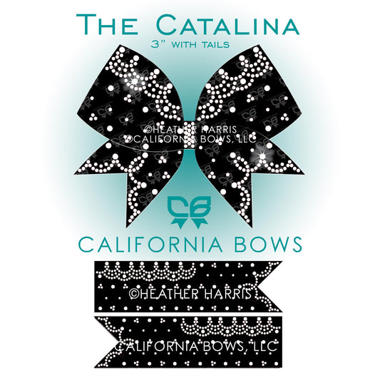 Catalina 3" Bow Rhinestone Template Download