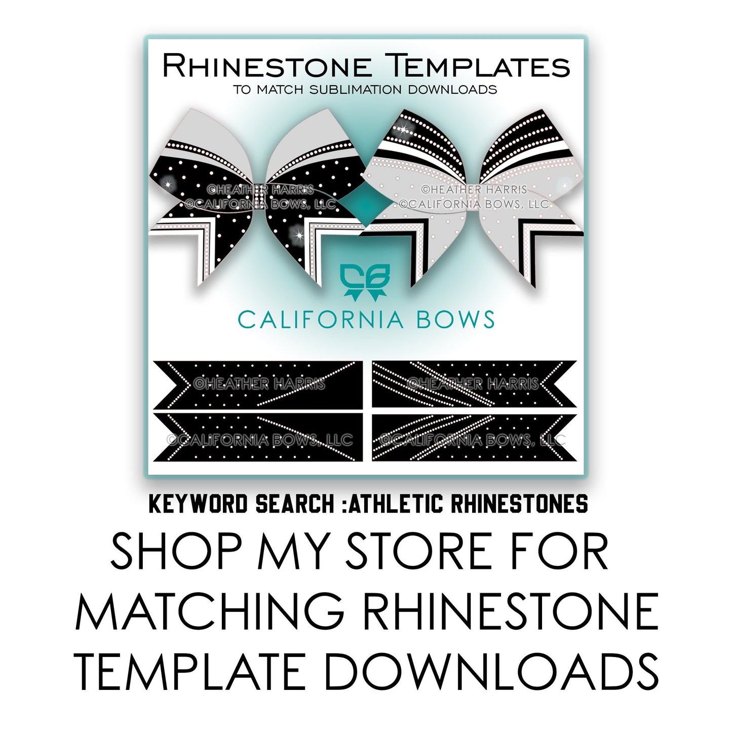 Sunshine Pewter Athletic Cheer Bow Design Sublimation Download PNG