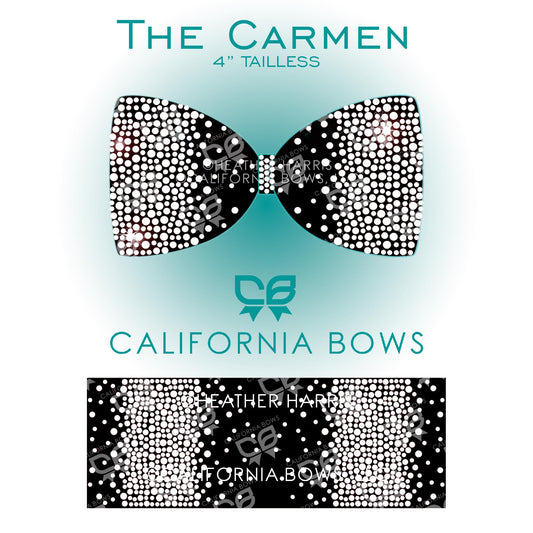 Carmen 4" Tailless Bow Rhinestone Template Download
