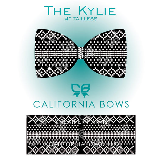 Kylie 4" TaillessTailless Bow Rhinestone Template Download