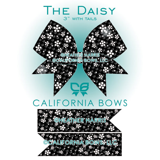 Daisy 3" Bow Rhinestone Template Download
