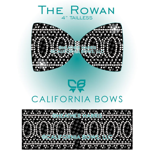 Rowan 4" Tailless Bow Rhinestone Template Download