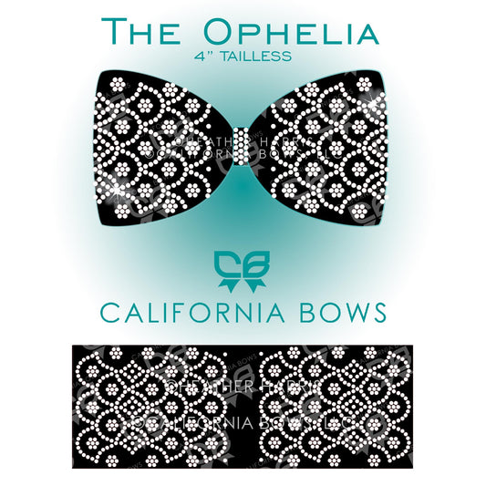 Ophelia 4" Tailless Bow Rhinestone Template Download