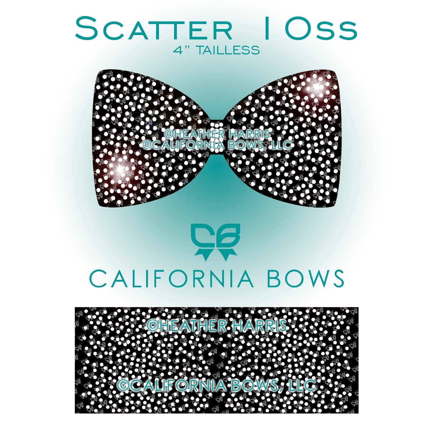 Scatter 10ss 4" Tailless Bow Rhinestone Template Download