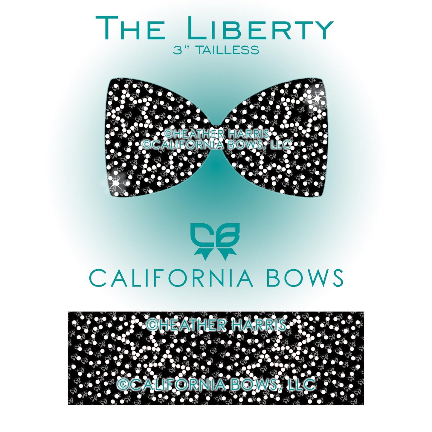 Liberty 3" Tailless Bow Rhinestone Template Download