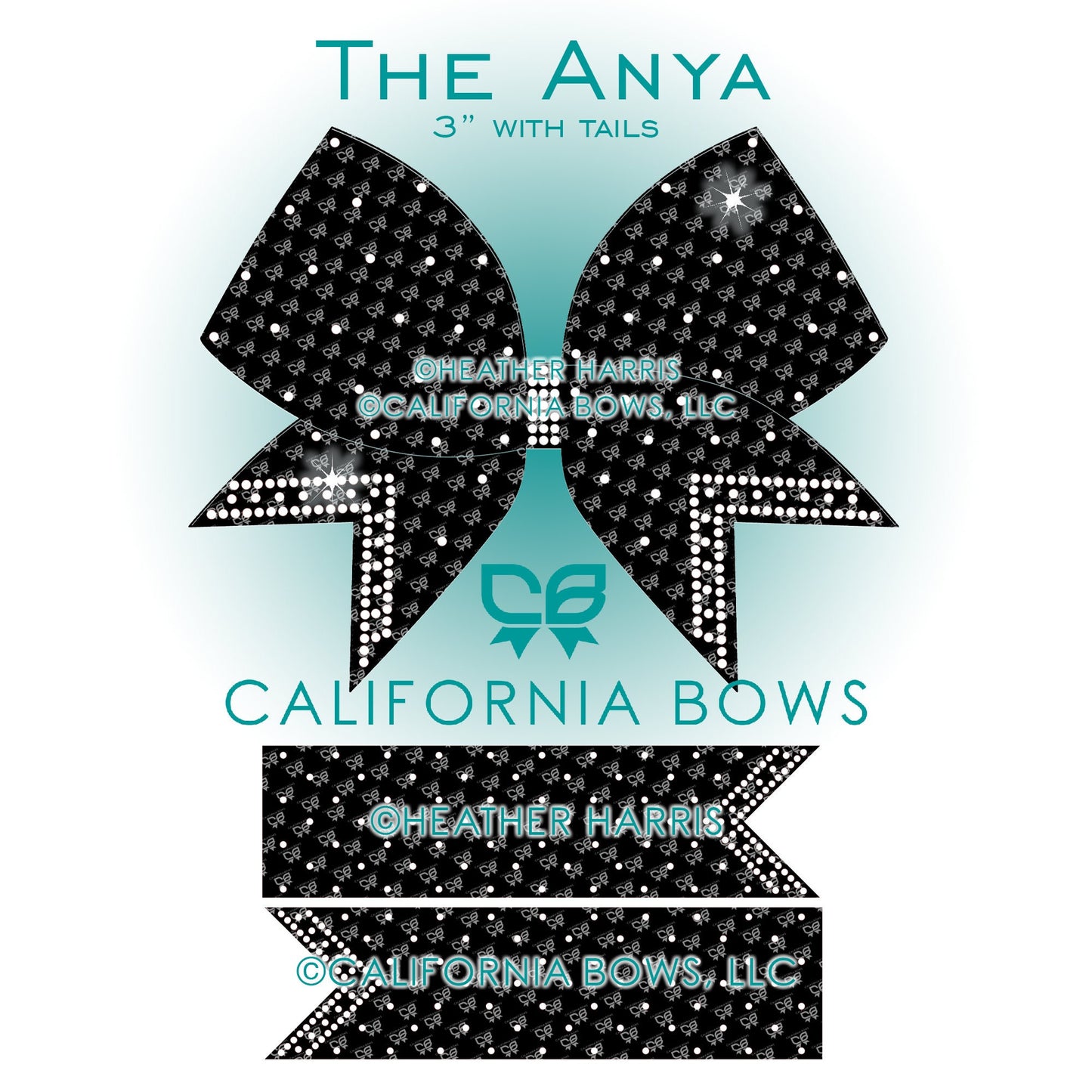 Anya 3"  Bow Rhinestone Template Download