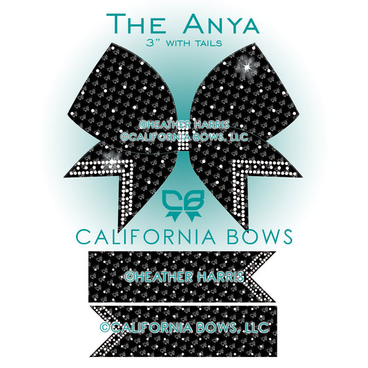 Anya 3"  Bow Rhinestone Template Download