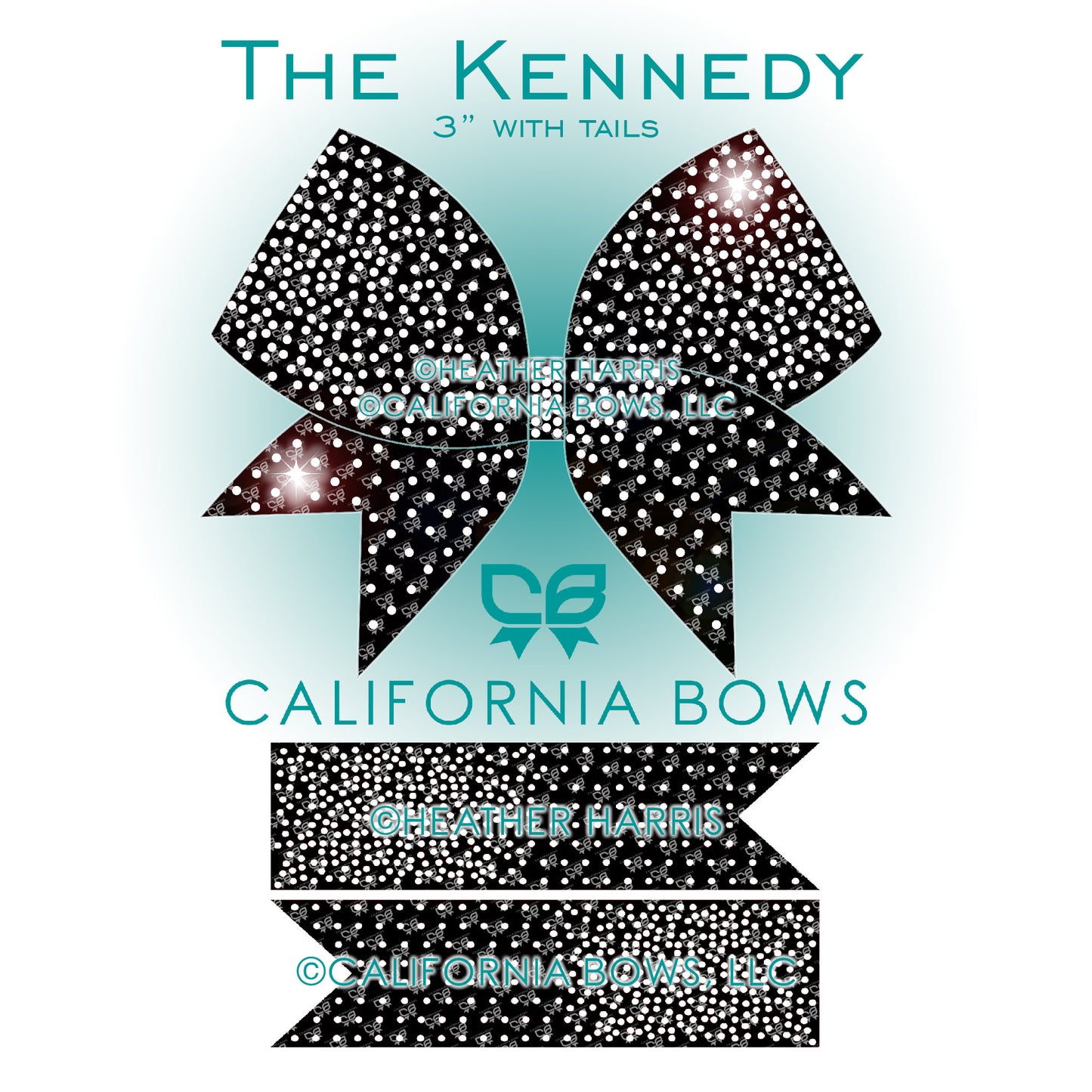 Kennedy 3" Bow Rhinestone Template Download