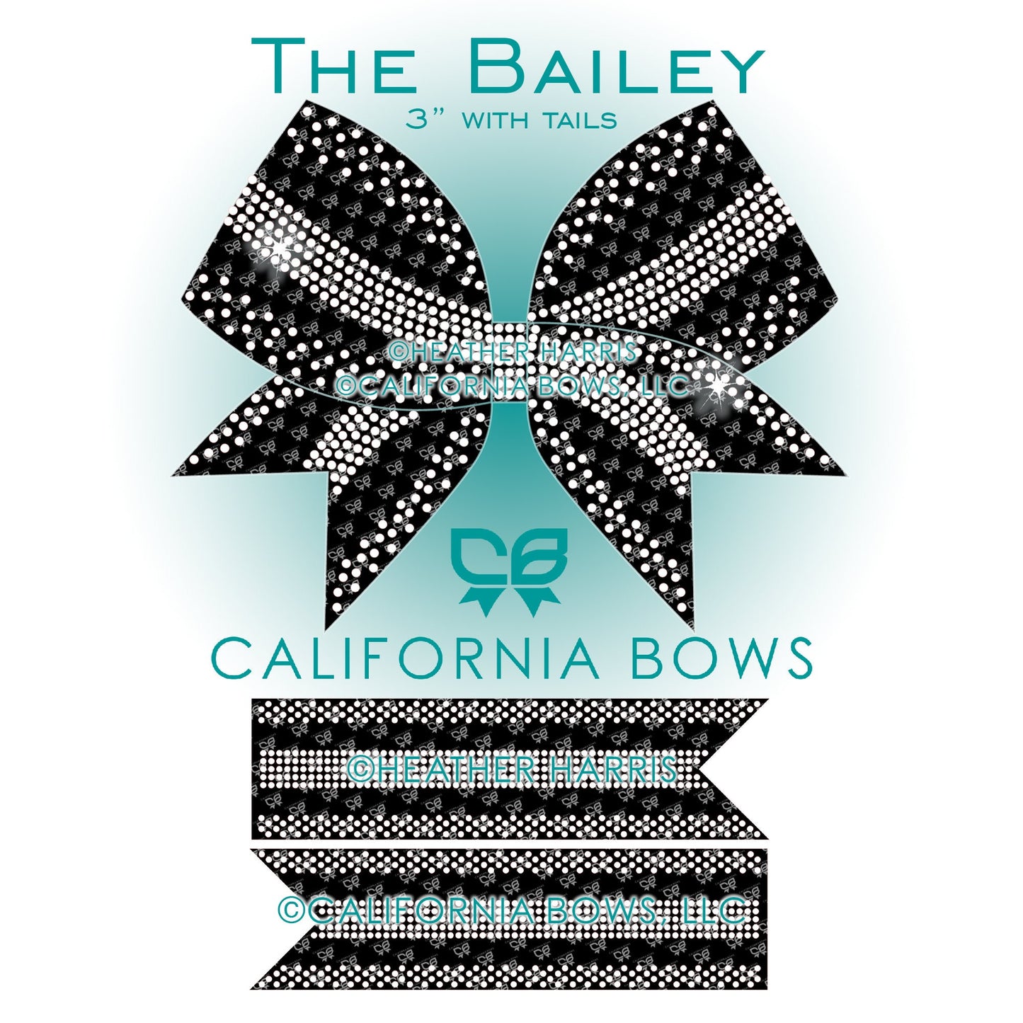 Bailey 3" Bow Rhinestone Template Download