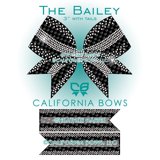 Bailey 3" Bow Rhinestone Template Download