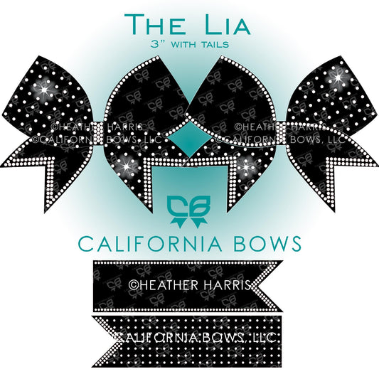 Lia 3" Bow Rhinestone Template Download