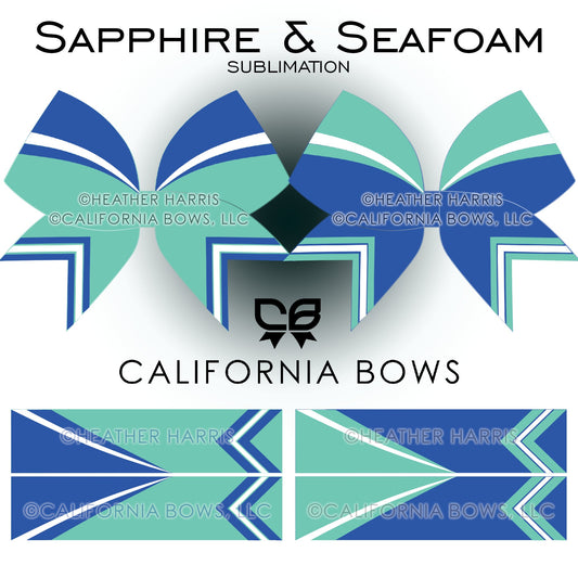 Sapphire & Seafoam Sublimation Athletic Combo Pack Download PNG