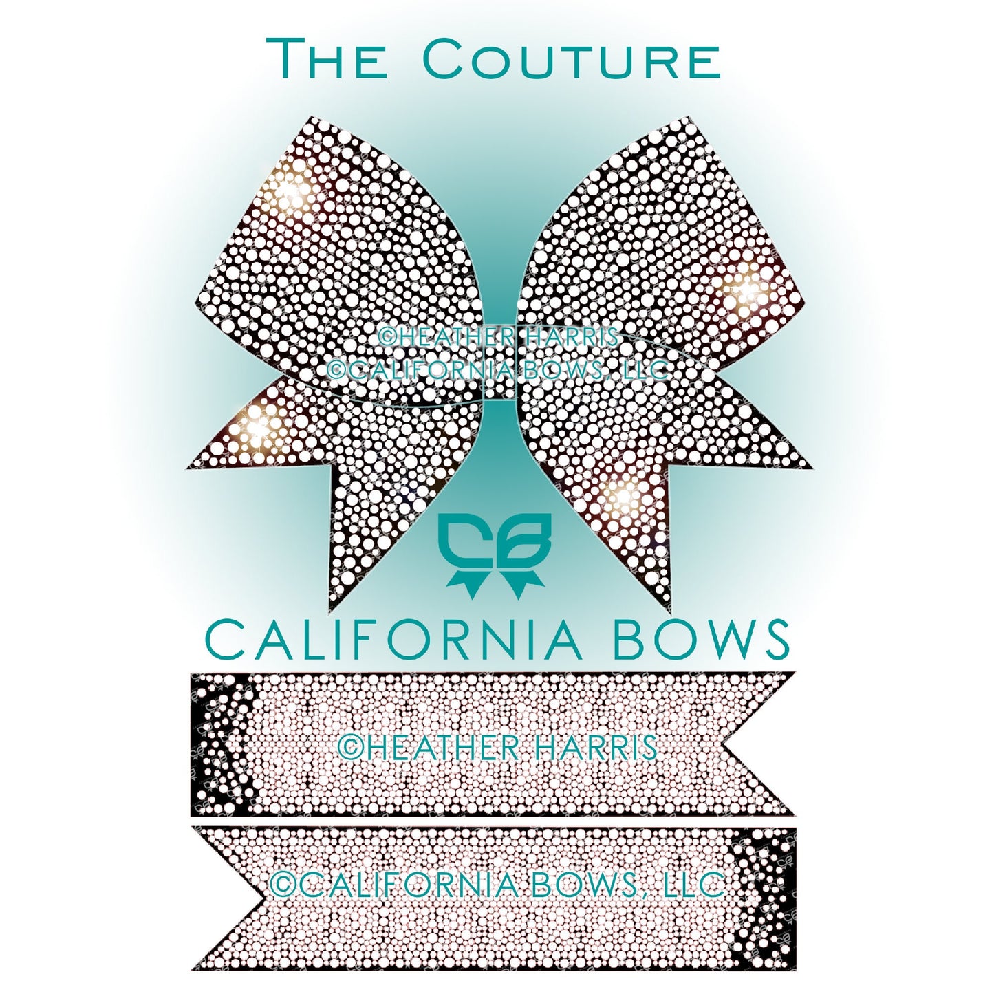 Couture 3" Bow Rhinestone Template Download