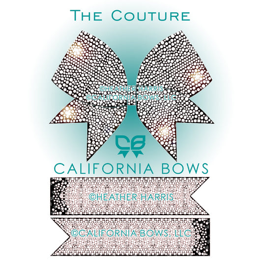 Couture 3" Bow Rhinestone Template Download