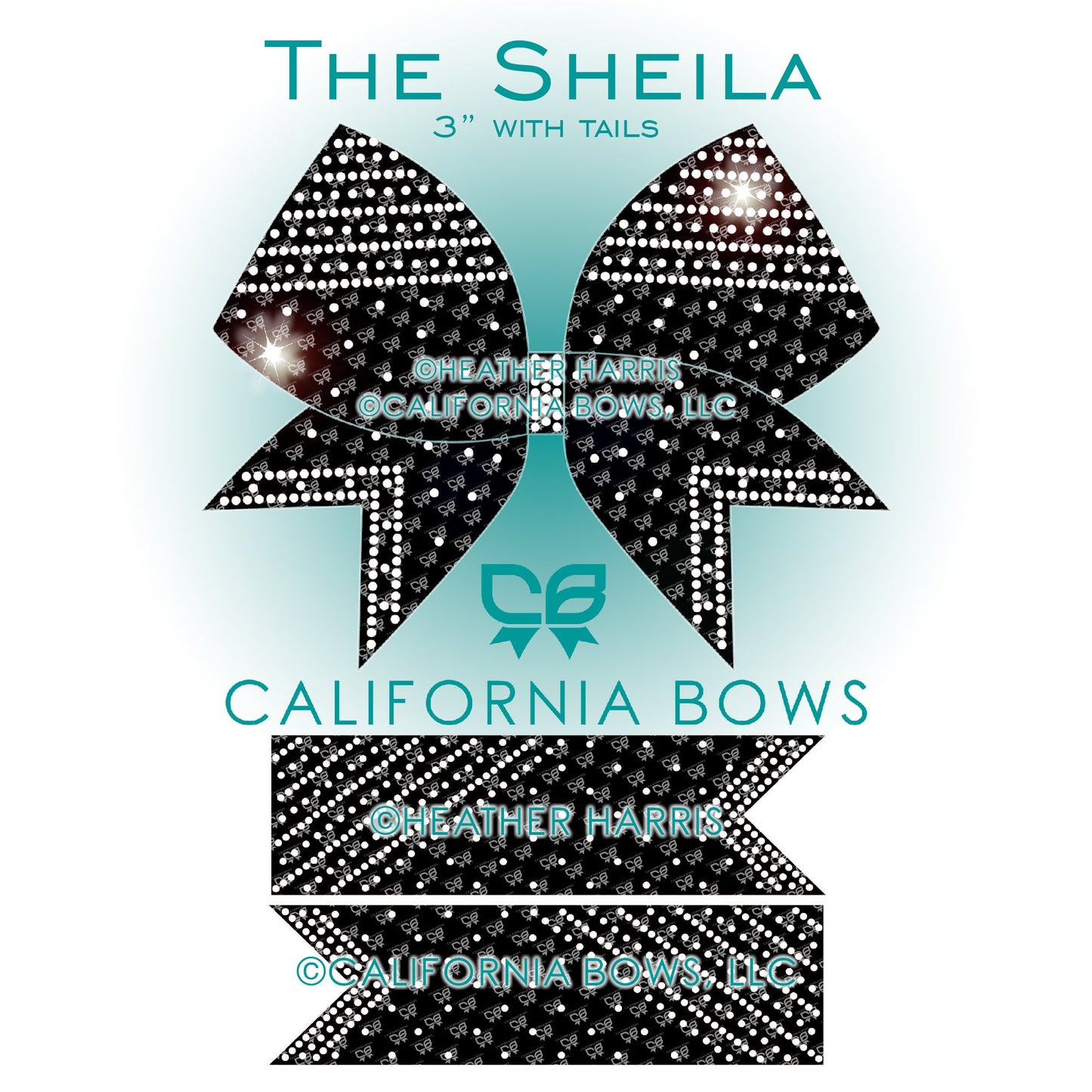 Sheila 3" Bow Rhinestone Template Download