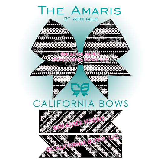 Amaris 3" Bow Rhinestone Template Download