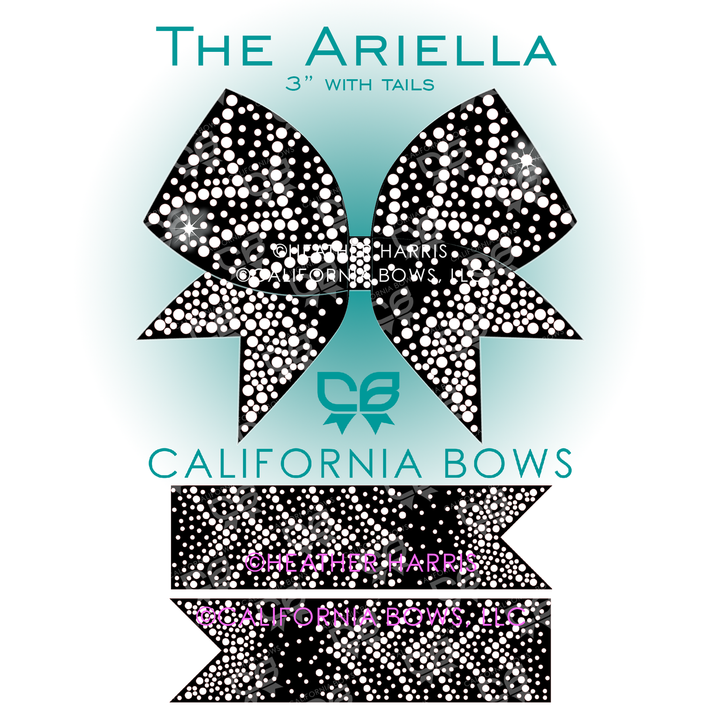 Ariella 3" Bow Rhinestone Template Download