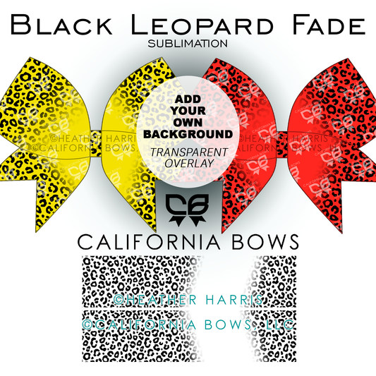 Leopard Fade 3" Bow Sublimation Download
