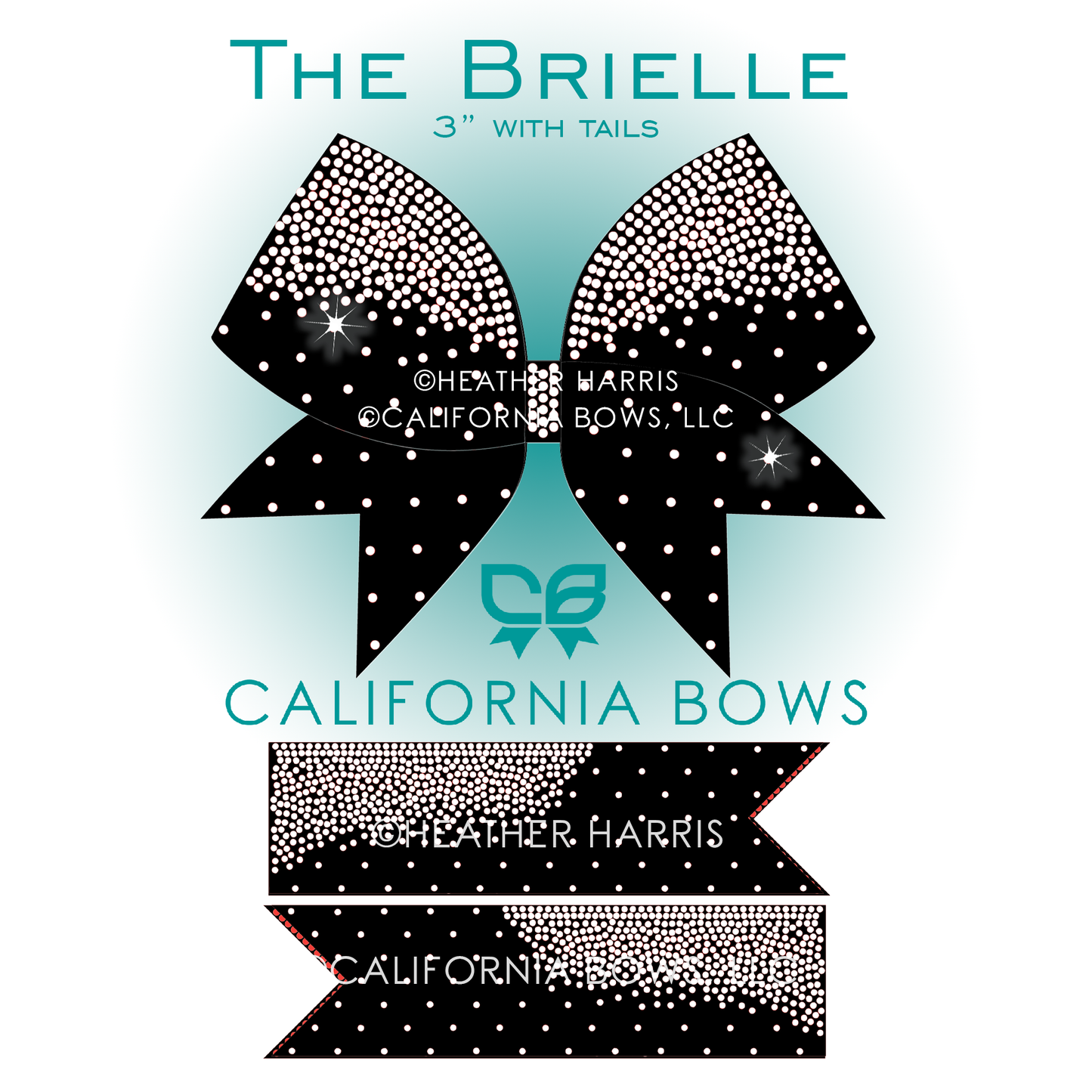 Brielle 3" Bow Rhinestone Template Download