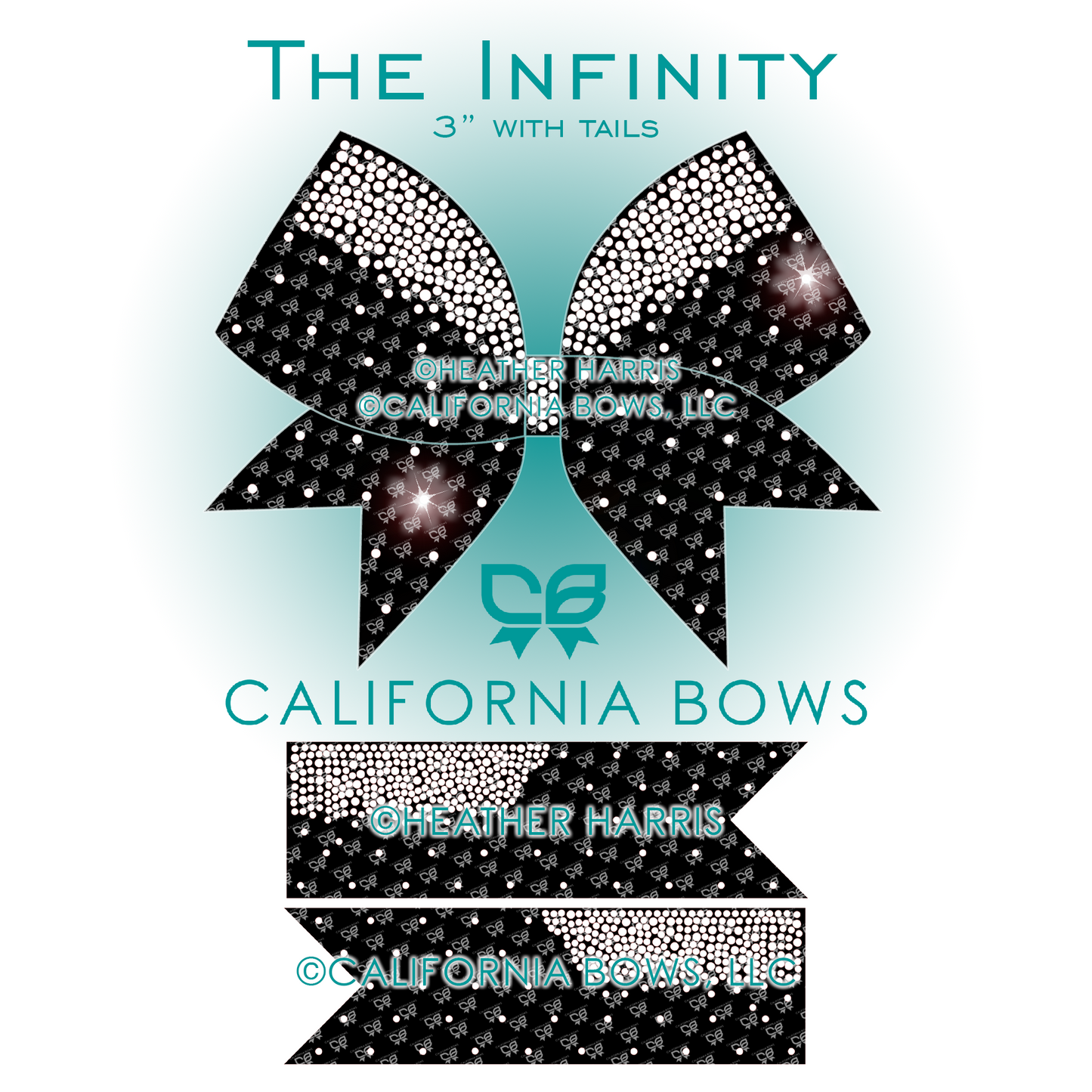 Infinity 3" Bow Rhinestone Template Download