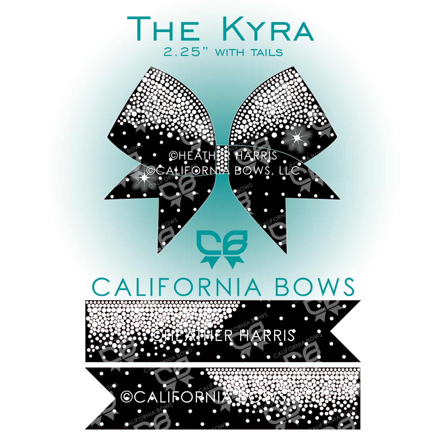 Kyra 2.25" Bow Rhinestone Template Download