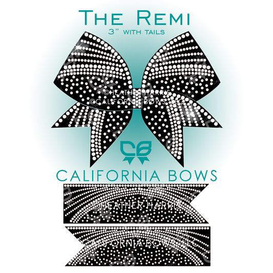 Remi 3" Bow Rhinestone Template Download