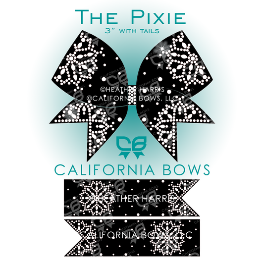 Pixie 3" Bow Rhinestone Template Download