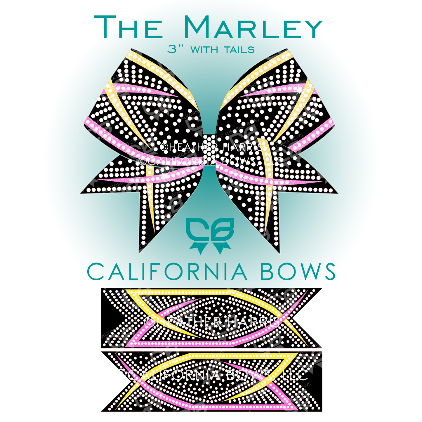 Marley 3" Bow Rhinestone Template Download