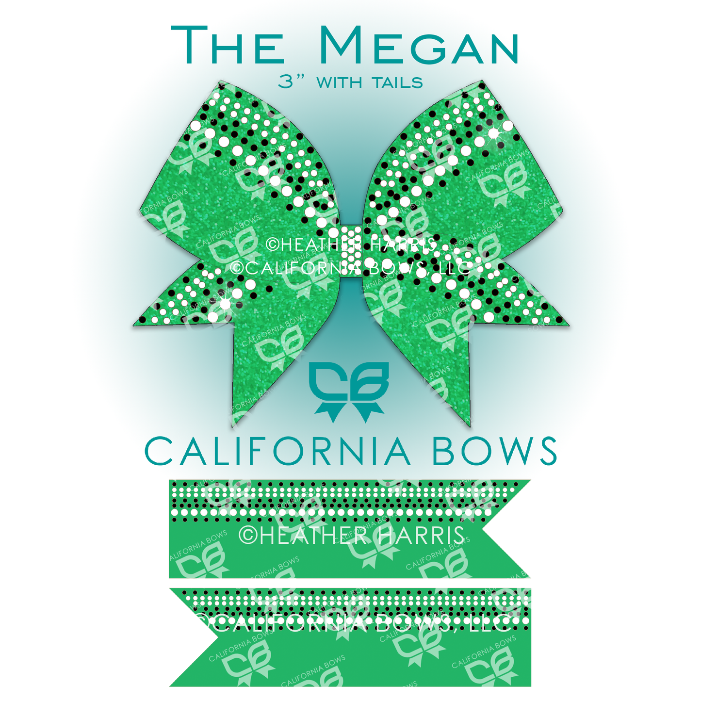 Megan 3" Bow Rhinestone Template Download